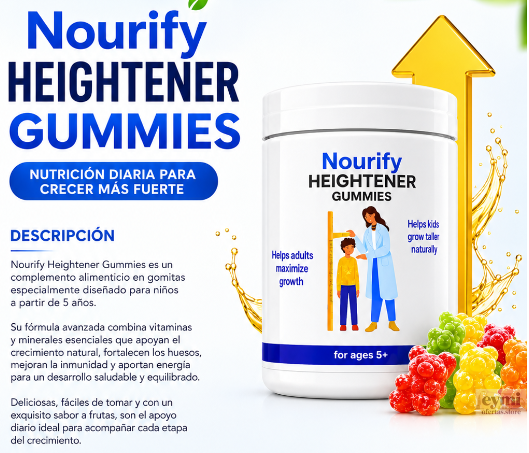 Nourify Heightener  Gomitas Crecimiento