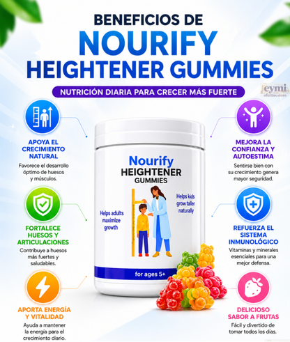 Nourify Heightener  Gomitas Crecimiento