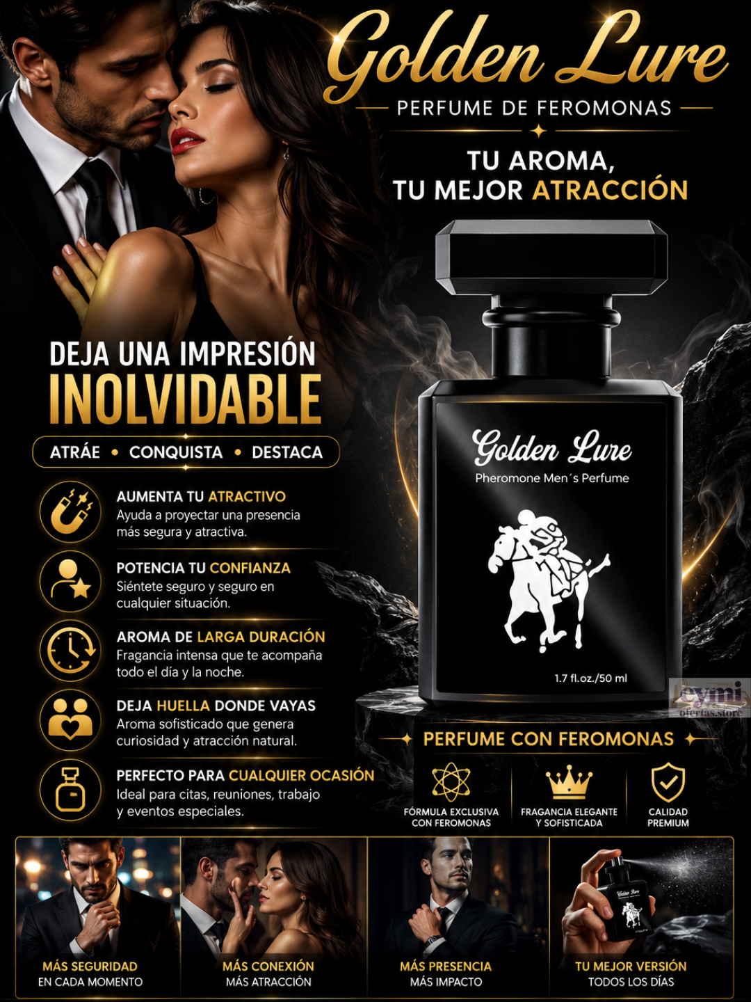 Golden Lure Perfume con Feromonas