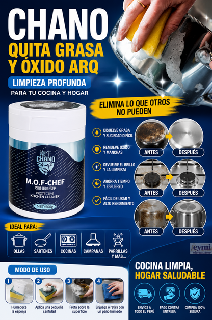 Chano quita grasa y oxido ARQ