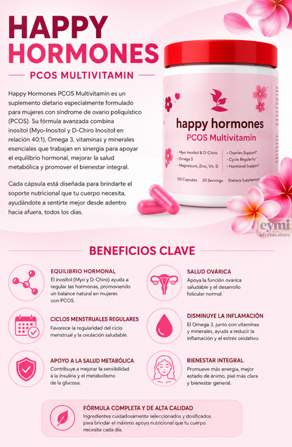 Happy Hormones Multivitamínicos 120